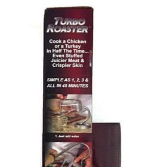 Turbo Roaster Chef Tony Cooks Chicken & Turkey In Half The Time New - Picture 3 of 8